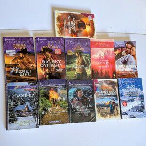 Harlequin Romantic Suspense Love Inspired Inspirational Set of 11 Mixed Small